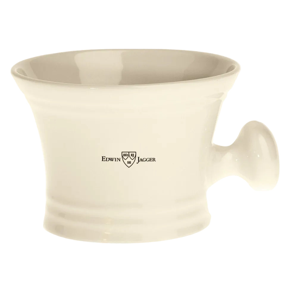 Edwin Jagger Porcelain Shaving Soap Bowl With Handle