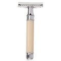 Edwin Jagger Imitation Ivory Handle Chrome Double Edge Safety Razor