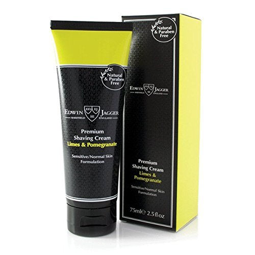 Edwin Jagger Limes & Pomegranate Natural Shaving Cream 75ml 2.5oz Tube