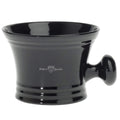 Edwin Jagger Black Porcelain Shaving Soap Bowl With Handle