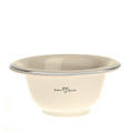 Edwin Jagger Ivory Porcelain Shaving Soap Bowl with Silver Rim