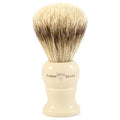 Edwin Jagger Traditional Handmade Shaving Brush Super Badger Imitation Ivory Large