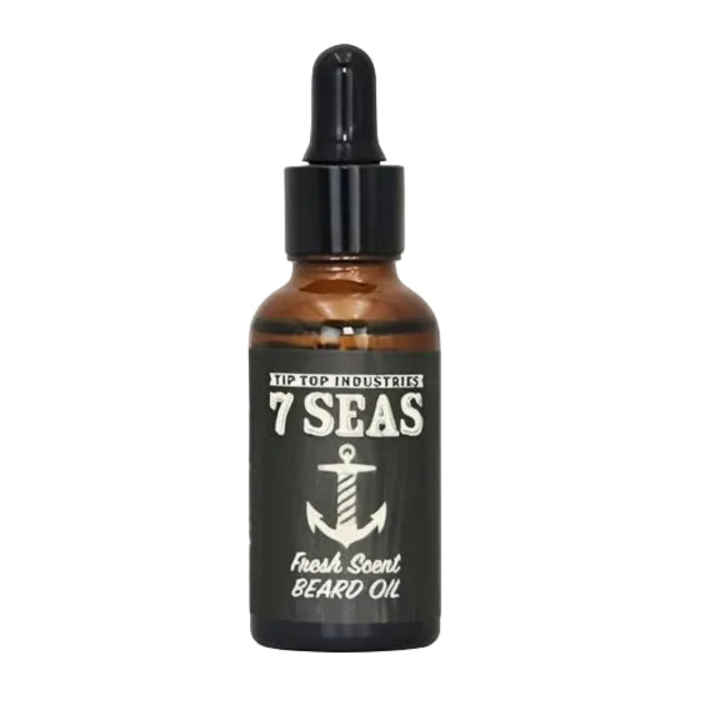 Tip Top 7Seas Beard Oil | Conditions & Nourishes Beard & Mustache |  Fresh Scent, 1oz