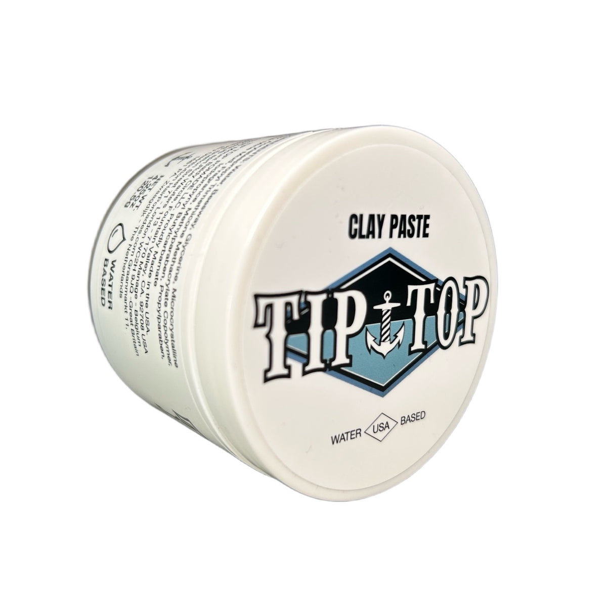 Tip Top Ocean Breeze Clay Paste - Volumizing Medium Hold, Natural Finish - Water Based Clay Pomade, Create Thicker Fuller Hair 4.25oz