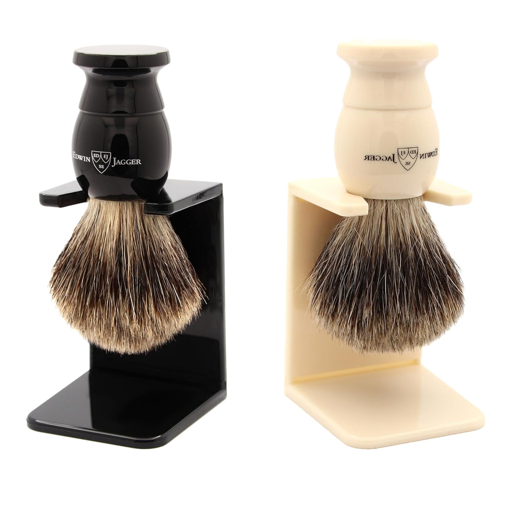 Edwin Jagger Traditional Handmade Shaving Brushes With Stand