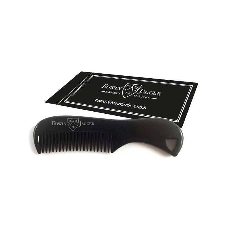 Edwin Jagger Beard and Mustache Comb Black