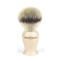 Edwin Jagger Silver Tip Synthetic Shaving Brush Ivory Large