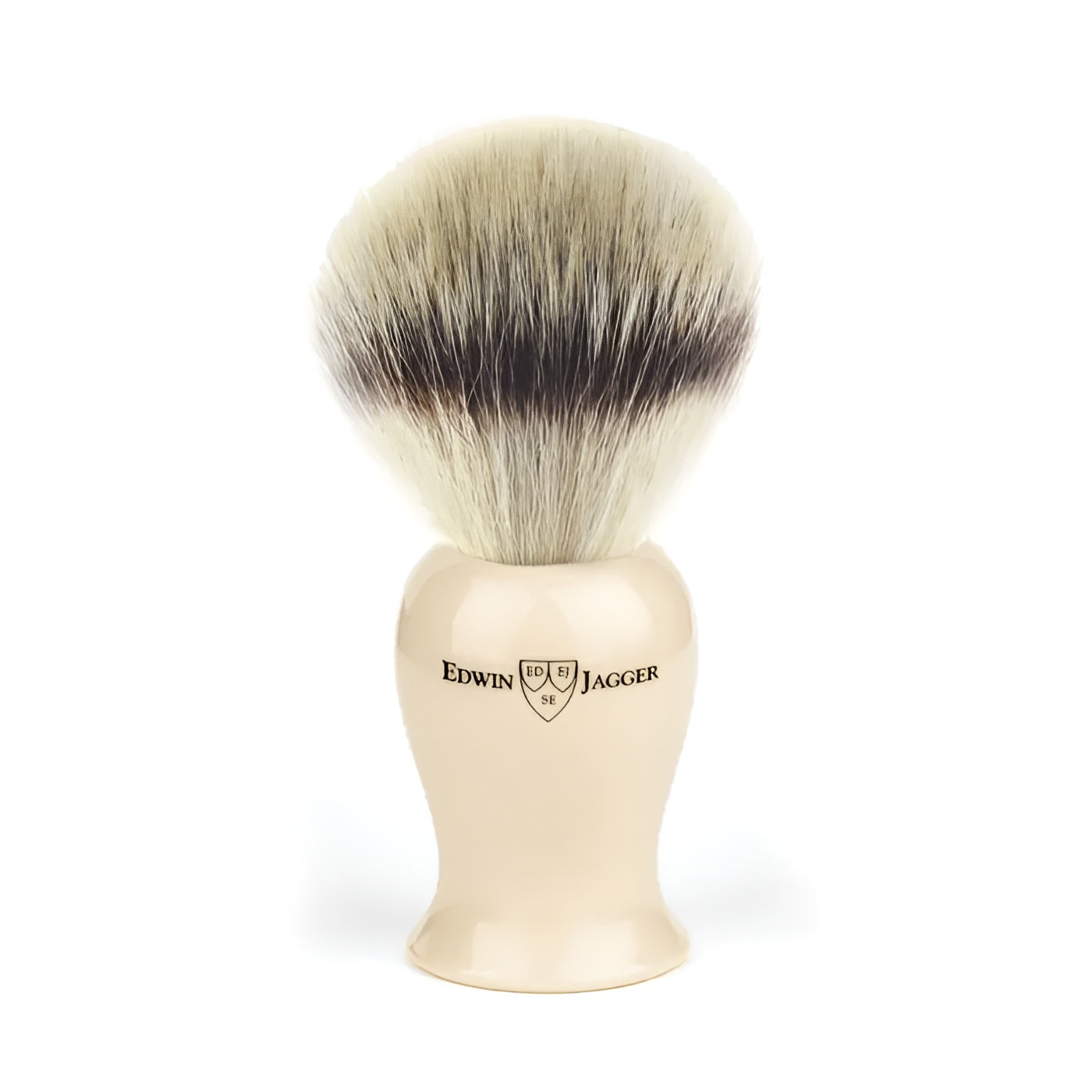 Edwin Jagger Silver Tip Synthetic Shaving Brush Ivory Large