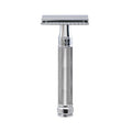 Edwin Jagger Knurled Handle Chrome Plated Double Edge Safety Razor