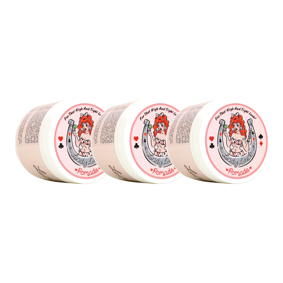 Lucky 13 Barber Supplies Lady Luck Women's Hair Pomade | Water-Based | High Hold | High Shine | Mango Hibiscus Scent, 4oz