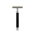 Edwin Jagger 3one6 Stainless Steel Grooved Black Double Edge Safety Razor