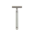 Edwin Jagger 3one6 Stainless Steel Grooved Silver Double Edge Safety Razor