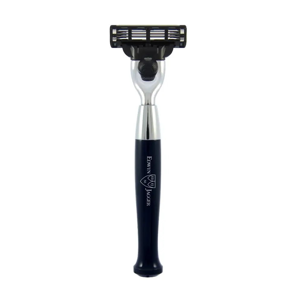 Edwin Jagger Diffusion Series Gillette Mach3 Chrome Plated Razor Imitation Ebony