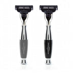 EDWIN JAGGER Chrome Plated Heavy Handle Gillette Mach3 Razor
