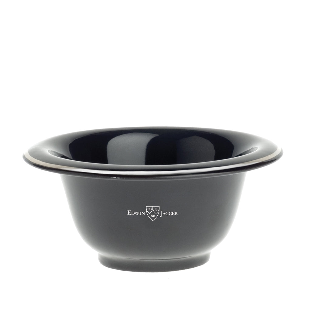 Edwin Jagger Porcelain Shaving Soap Bowl with Silver Rim